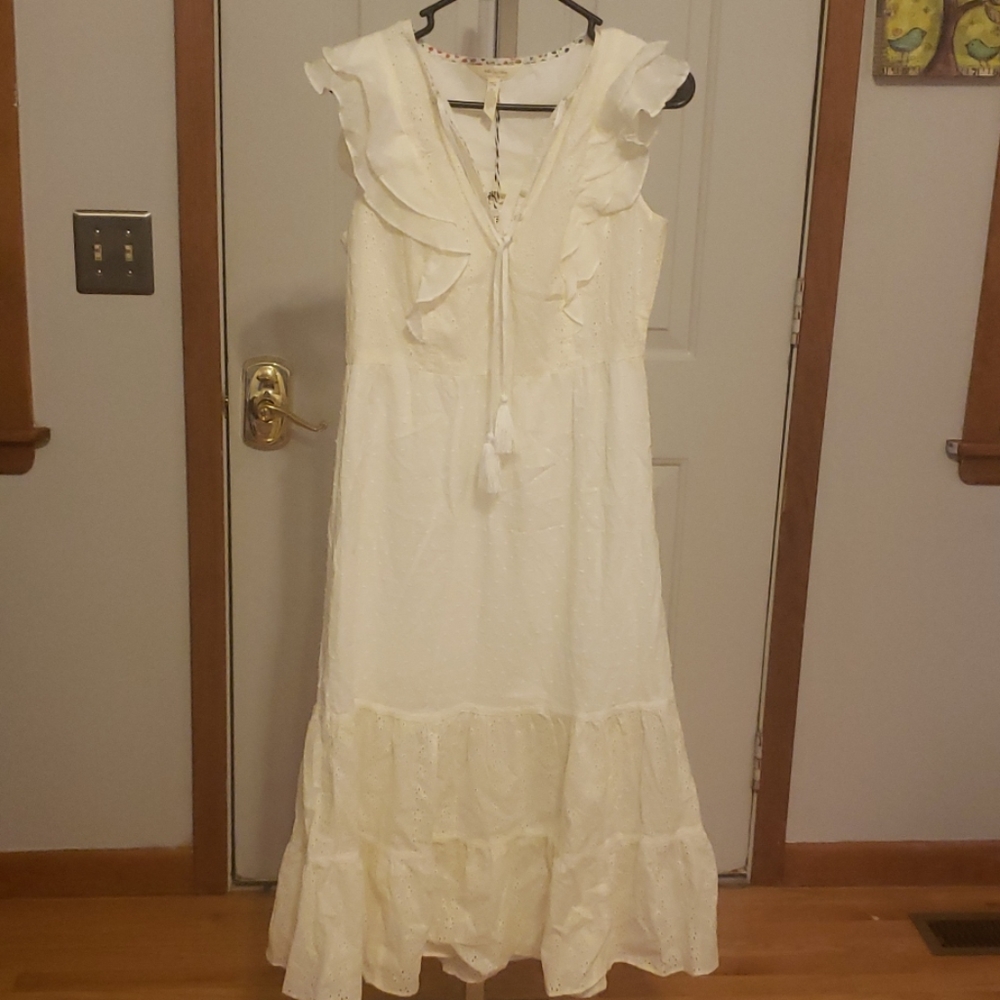 Matilda Jane with Joanna Gaines cream dress